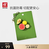 双立人（ZWILLING）Now TPU砧板抗菌款切菜案板切菜切水果厨房用双面菜板 青柠色