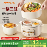 九阳（Joyoung）电炖锅热水快炖多功能锅2.8L电炖盅炖汤盅燕窝锅养生锅宝宝辅食bb粥迷你煮粥煲汤锅白瓷GD329Z