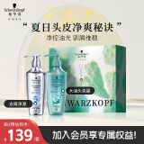 施华蔻（Schwarzkopf）净屑控油礼盒套装（净屑洗400ml+控油洗400ml）团购福利送礼