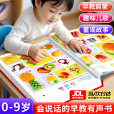 荼梧会说话的早教有声书幼儿宝宝启蒙点读机0-3岁发声早教机益智玩具 【0-9岁】听说读唱-6000+早教内容（55页） 有声书-含数据线