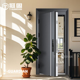 挺固 甲级防盗门入户门加高门头进户门航空铝箔填充大门定制子母门 A8机械锁 2050*960【开向咨询】