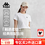 卡帕（Kappa）背靠背t恤短袖复古2025新款夏季休闲纯棉半袖运动上衣K0E42TD01D