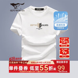 七匹狼短袖T恤男士夏时尚休闲圆领索罗那凉感面料上衣服饰男装打底衫