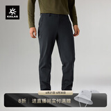 KAILAS凯乐石男款洛克PLUS软壳裤加绒保暖防静电耐磨弹力户外防风裤 KG2439308 玄青黑 L