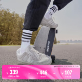 adidas「面包鞋」COURTIC经典运动板鞋男女阿迪达斯官方三叶草   灰色/白色   41