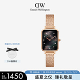 丹尼尔惠灵顿（DanielWellington）DW女士小方表星辰贝母盘腕表简约时尚欧美表节日礼物DW00100579