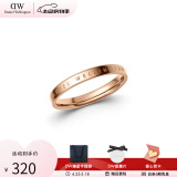 丹尼尔惠灵顿（DanielWellington）dw戒指女男 经典玫瑰金色情侣戒指时尚饰品表白生日礼物送女友 54号 DW00400018 玫瑰金