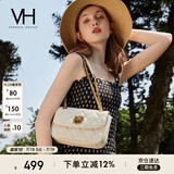 VANESSA HOGAN VH女包茵然软包系列复古太阳神斜挎包菱格链条腋下包小众单肩包