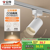 公牛（BULL）S02导轨射灯展厅商超家用照明MH-C012C-AS白色12W3000K 光束角24°