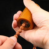 山中玉文玩核桃工具纳米刷子包浆上色手串金刚橄榄核桃猪鬃毛保养清理 文玩圆筒刷-硬猪鬃