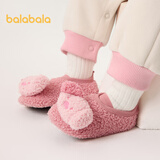 巴拉巴拉地板袜防滑点胶冬季加厚加绒婴幼儿保暖袜子学步不滑208424172204