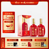 开口笑酒·陈酿12 浓香型白酒 湖南婚喜宴用酒尚品 聚会/送礼之选 50.8度 500mL 2瓶 【大喜版两瓶装】