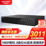 HIKVISION海康威视监控硬盘录像机32路8盘位兼容10T监控硬盘支持800万摄像网络监控主机 DS-8832N-R8