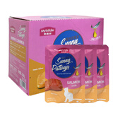 麦富迪芭堤雅猫零食湿粮肉粒包幼猫成猫鱼肉软包罐头拌饭猫咪零食 三文鱼整盒/85g*12包