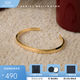 丹尼尔惠灵顿（DanielWellington）dw手镯男女 经典开口情侣手镯时尚饰品 生日礼物送女友 流光金小号 DW00400075