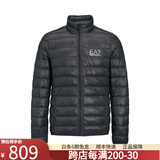 阿玛尼奢侈品男装（Emporio Armani）男装男士ea7羽绒服轻薄保暖可收纳 10424黑色 L