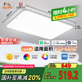 FSL佛山照明LED吸顶客厅灯护眼高显97全光谱智能蝉翼144W包安装