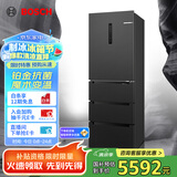 博世（BOSCH）【灰阶净风版】406升嵌入式家用变频 无霜保鲜铂金抗菌 M6法式多门冰箱BCD-406W（KMF40A97TI）