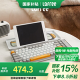 洛斐（LOFREE）LOFREE洛斐小浪无线蓝牙键盘机械键盘全键无冲办公游戏无线键盘磁吸盖防尘键盘 灰白色【赠定制贴纸】