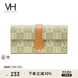 VANESSA HOGAN VH女包牧格PVC钱夹时尚老花多卡位零钱包短款便携钱包卡包