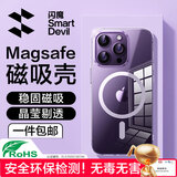 闪魔【一件包邮】适用苹果14promax磁吸手机壳iphone14promax保护套磁吸无线充气囊防震高端简约防摔壳