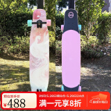 逆山长板兔兔初学者男女生儿童通用舞板平花刷街代步公路板车专业滑板 112cm星凤整板星木系列