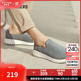 斯凯奇（SKECHERS）男鞋夏季舒适透气懒人一脚蹬健步鞋软底防滑户外休闲运动鞋54626