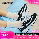 斯凯奇（Skechers）钻石熊女鞋夏季厚底增高老爹鞋透气百搭熊猫鞋休闲运动鞋12241