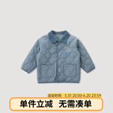 巴厘小猪（BALIPIG）宝宝棉袄女童秋冬季外衣保暖夹棉外套男童棉衣冬装上衣儿童棉服巴 月光蓝 80 cm