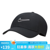 耐克NIKE运动配饰男女太阳帽棒球帽CLUB CAP帽子FB5369-010黑L/XL