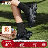 FILA 斐乐官方女鞋FRAGOLA摩登凉鞋夏季新款时尚休闲草莓凉鞋子 黑-BK 38