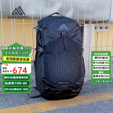 GREGORY格里高利NANO登山包徒步背包通勤轻便冲顶包双肩包-20L黑曜石黑