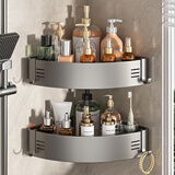 百字浴室置物架卫生间厕所三角架墙面免打孔壁挂洗手间洗漱转角架子