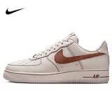 耐克NIKE男子休闲板鞋空军一号 AIR FORCE 1 运动鞋HQ2037-101米棕 44