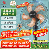 华生（Wahson）电风扇落地扇金属铝叶风扇立式大风量电扇工业扇18吋低噪省电家用宿舍办公交流定频风扇 FS-D1805