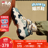 FILA斐乐猫爪鞋儿童复古跑步鞋2025年春季男女童中大童运动鞋