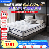 顾家家居乳胶床垫椰棕整网弹簧软硬两用深睡垫M0088A1.5米    