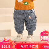 巴拉巴拉婴儿羽绒裤男童长裤女童裤子保暖裤高腰护肚2024保暖208424108206