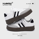 环球女鞋ins潮百搭板鞋女2025新款秋冬季鞋子女运动休闲鞋厚底德训鞋