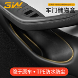 3W Auto-life适用于特斯拉焕新版Model3专用车门槽储物盒防护垫车载收纳盒