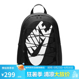 耐克（NIKE）男女双肩包背包 大容量旅行包电脑书包休闲包DV1296-010 黑白