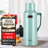SIMELO保温壶大容量72H骄子保温瓶玻璃内胆热水瓶学生宿舍暖壶2L抹茶绿