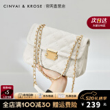 CinvaiKrose【阿Sa蔡卓妍同款】官网包包女包2025新款斜挎包单肩包520礼物 米白【代写贺卡】