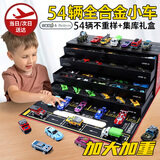 Beityos儿童玩具车男孩消防车工程车合金汽车玩具1-3-6岁圣诞节礼物 4层集装箱+3面地图【54合金车】 【小童家族&Beityos】联合出品