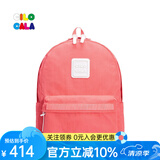 CILOCALA双肩包女M+号登山包校园电脑包大容量旅行包上班出游背包帆布书包 PINKY