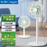 美菱（MeiLing）电风扇/落地扇家用立式摇头交流定频电扇办公/卧室节能省电/多叶落地式大风量风扇MPF-DT027