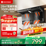 优盟（UM）【家电国家补贴20%】顶侧双吸抽吸排油烟机 28风量变频家用大吸力7字型超薄平嵌自清洁CXW-218-A7