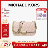 MICHAEL KORS东方简奢风礼物MK女包SLOAN皮质链条单肩斜挎包 小号 浅粉色