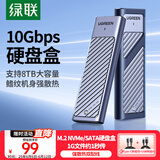 绿联 M.2 NVMe/SATA双协议移动硬盘盒 Type-C/USB3.2外接SSD固态硬盘 适用笔记本苹果16/Macmini外置盒