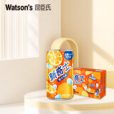 屈臣氏新奇士橙子汁汽水200ml*24罐整箱含果汁碳酸饮料汽水